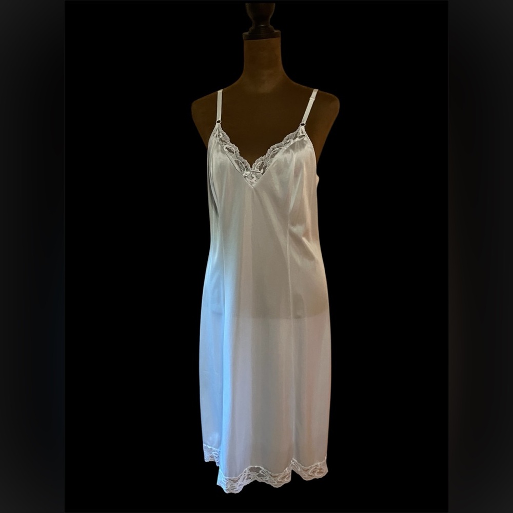 JCPenney Light Blue Lace Slip /Chemise